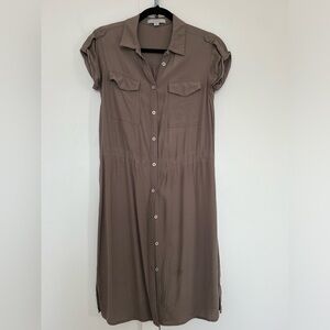Khaki Summer Dress Mini/knee length